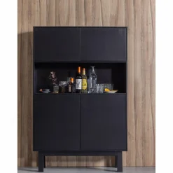 Buffetkast Finca Mat zwart, 170 x 110cm, kleur Zwart - Loft24.nl