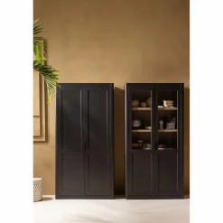 Buffetkast Gunnar Grenenhout, 217 x 120cm, kleur Zwart - Loft24.nl