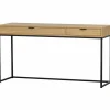 Bureau Silas Eiken, 140 x 44cm, kleur Naturel - Loft24.nl