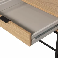 Bureau Silas Eiken, 140 x 44cm, kleur Naturel - Loft24.nl