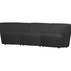 Coco 3-zits bouclé donkergrijs - Loft24.nl