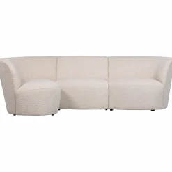 Coco 3-zits ronding links bouclé creme - Loft24.nl