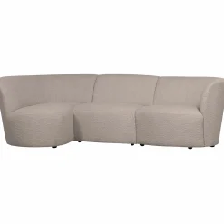 Coco 3-zits ronding links bouclé zand - Loft24.nl