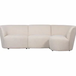 Coco 3-zits ronding rechts bouclé creme - Loft24.nl