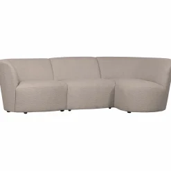 Coco 3-zits ronding rechts bouclé zand - Loft24.nl