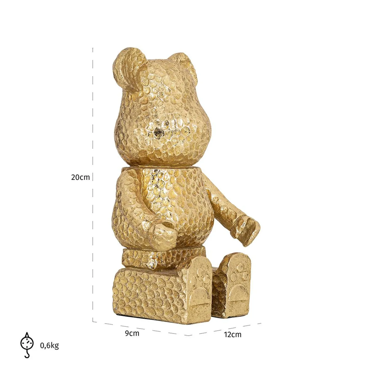 Decoratie Beer kleur goud - Loft24.nl