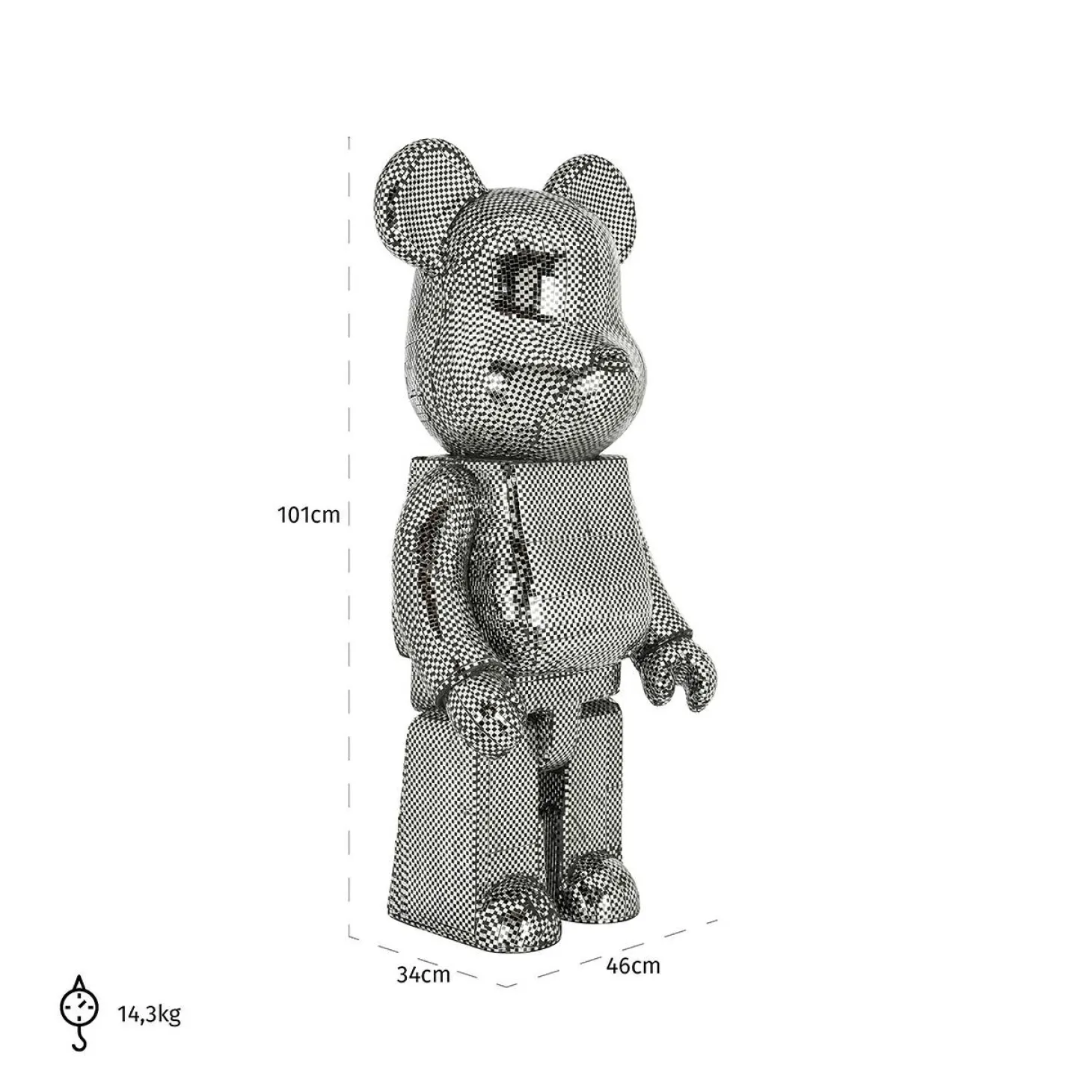 Decoratie Beer kleur Zwart - Loft24.nl