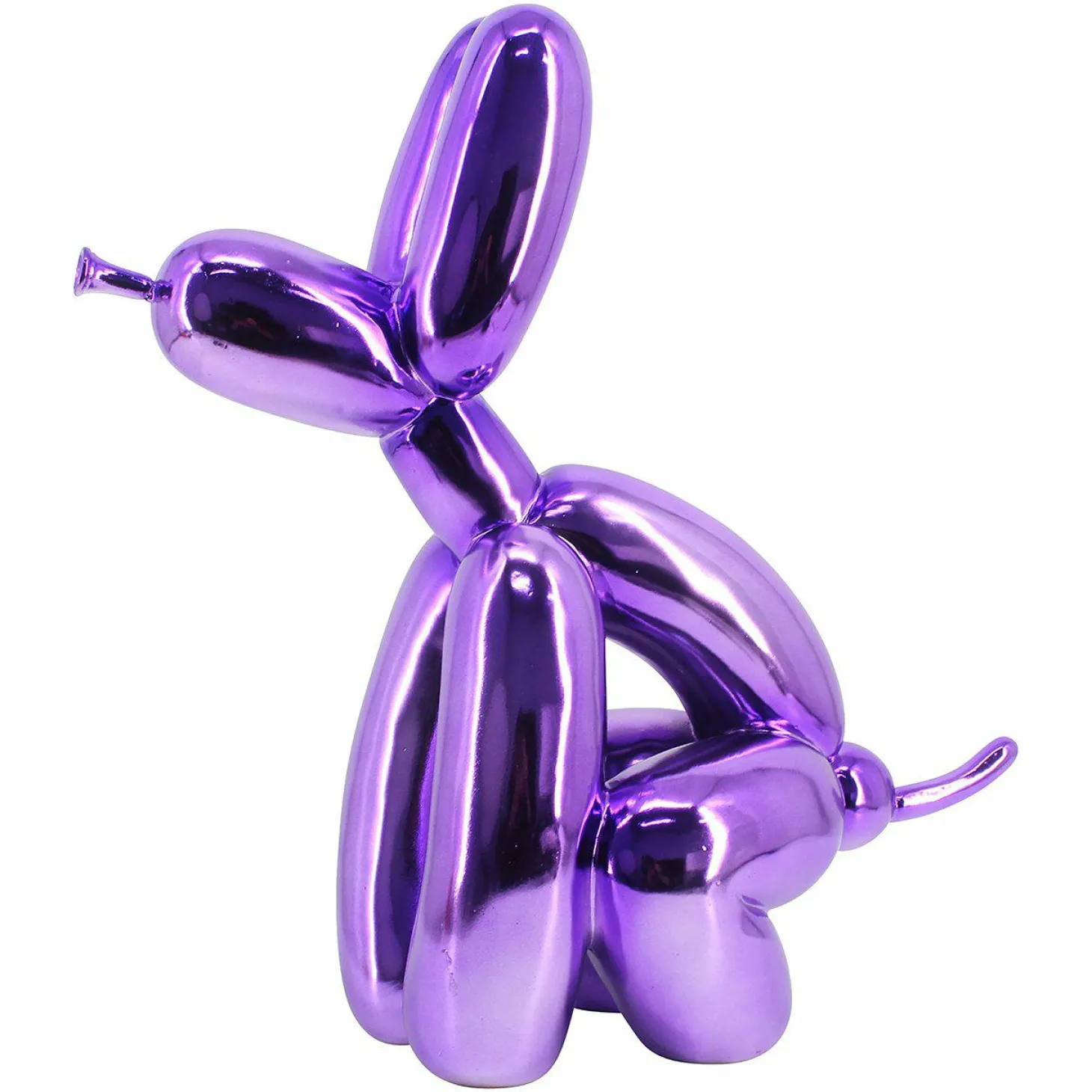 Decoratie Dog 36cm hoog kleur Paars - Loft24.nl