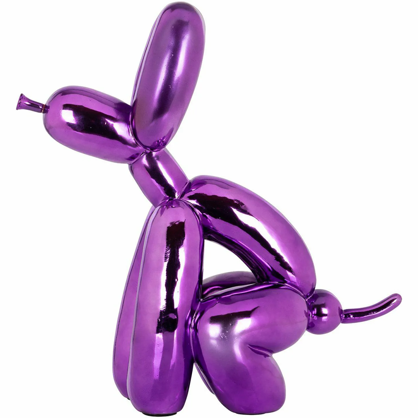 Decoratie Dog 36cm hoog kleur Paars - Loft24.nl