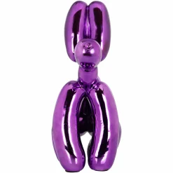 Decoratie Dog 36cm hoog kleur Paars - Loft24.nl