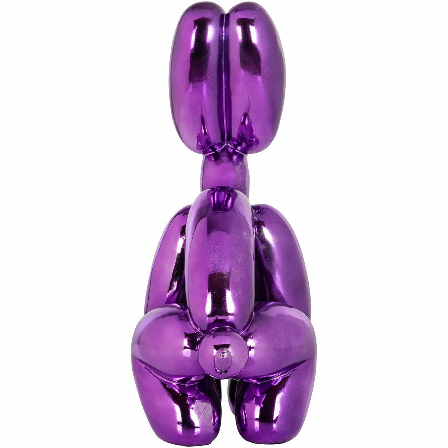 Decoratie Dog 36cm hoog kleur Paars - Loft24.nl