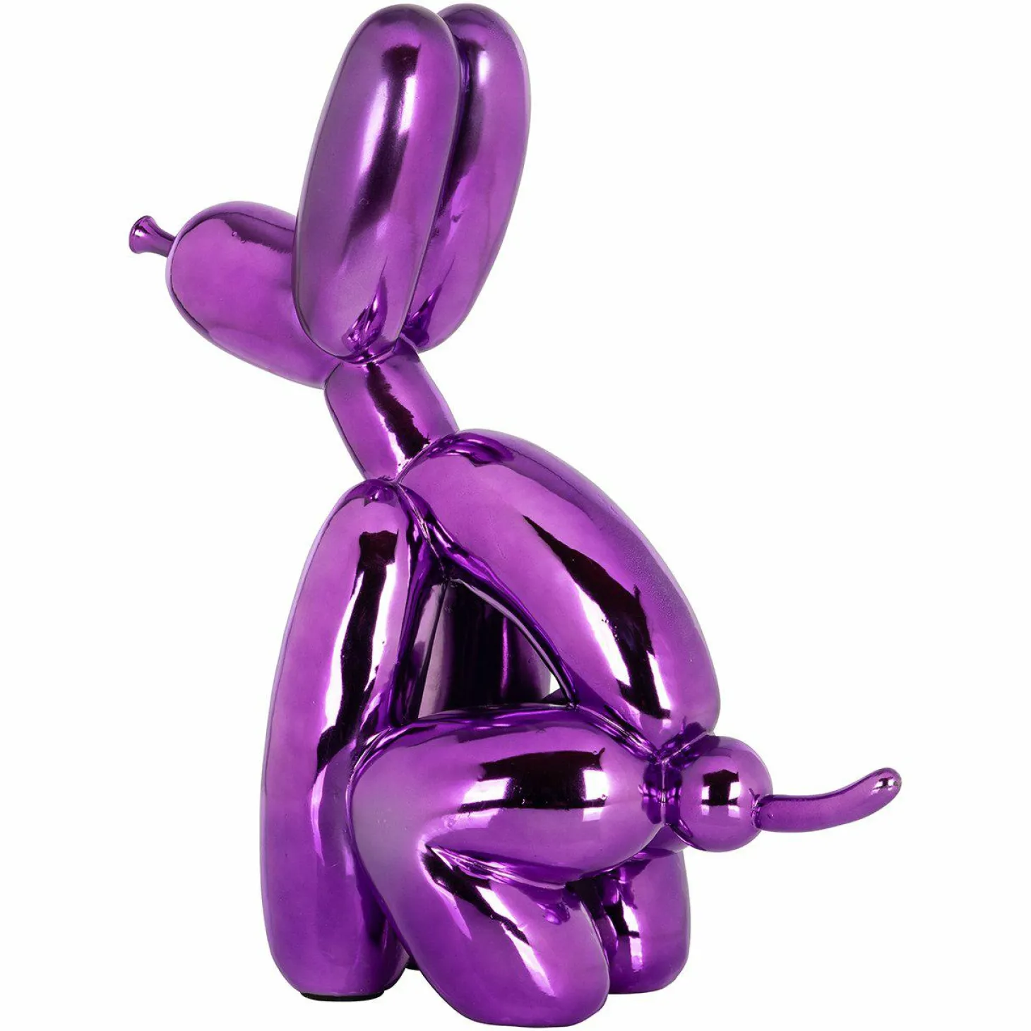 Decoratie Dog 36cm hoog kleur Paars - Loft24.nl