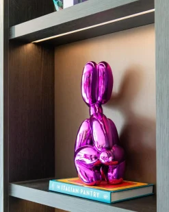 Decoratie Dog 36cm hoog kleur Paars - Loft24.nl