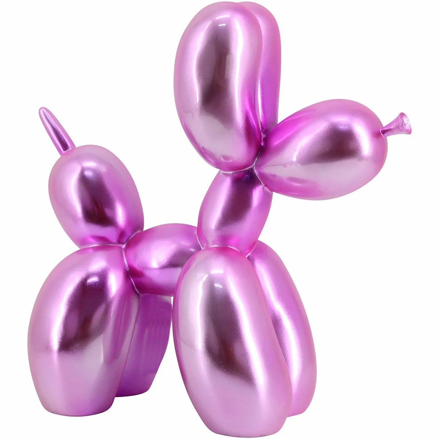 Decoratie Dog 26cm hoog kleur Roze - Loft24.nl