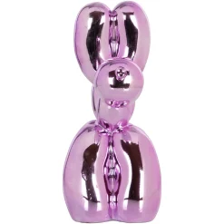 Decoratie Dog 26cm hoog kleur Roze - Loft24.nl