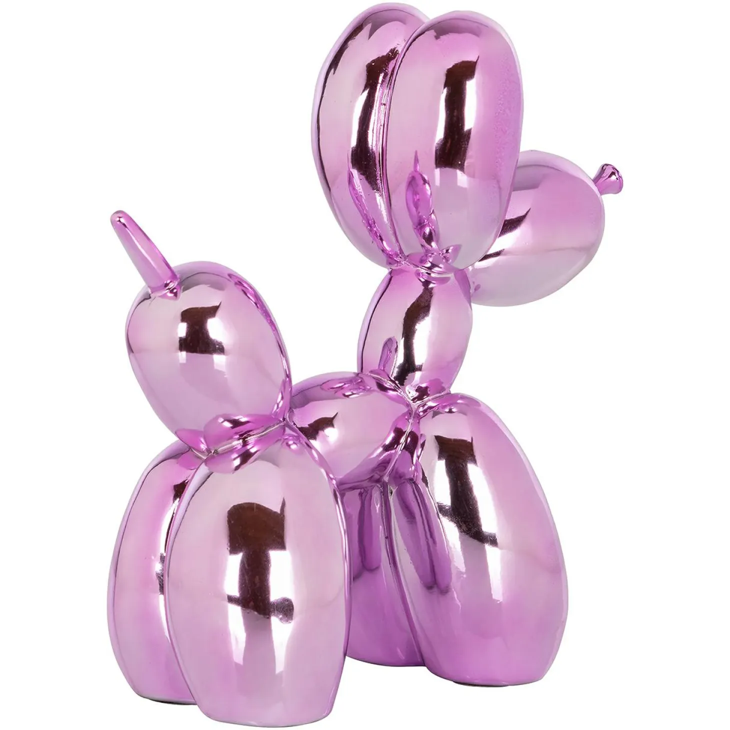 Decoratie Dog 26cm hoog kleur Roze - Loft24.nl