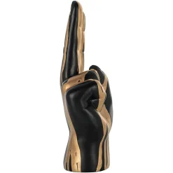 Decoratie Hand Peace kleur Zwart/Goud - Loft24.nl