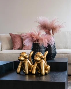 Decoratie Monkey kleur Goud - Loft24.nl