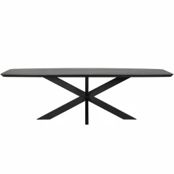 Deens Ovale Eettafel Bonvoy Eiken 260 x 100 cm - Zwart - Loft24.nl