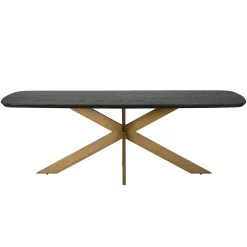 Deens Ovale Eettafel Cambon 280 x 110 cm - Dark Coffee - Loft24.nl