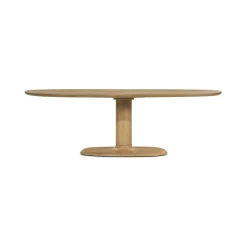 Deens Ovale Eettafel Coco Mangohout 240 x 110 cm - Naturel - Loft24.nl