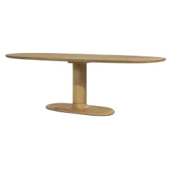 Deens Ovale Eettafel Coco Mangohout 240 x 110 cm - Naturel - Loft24.nl