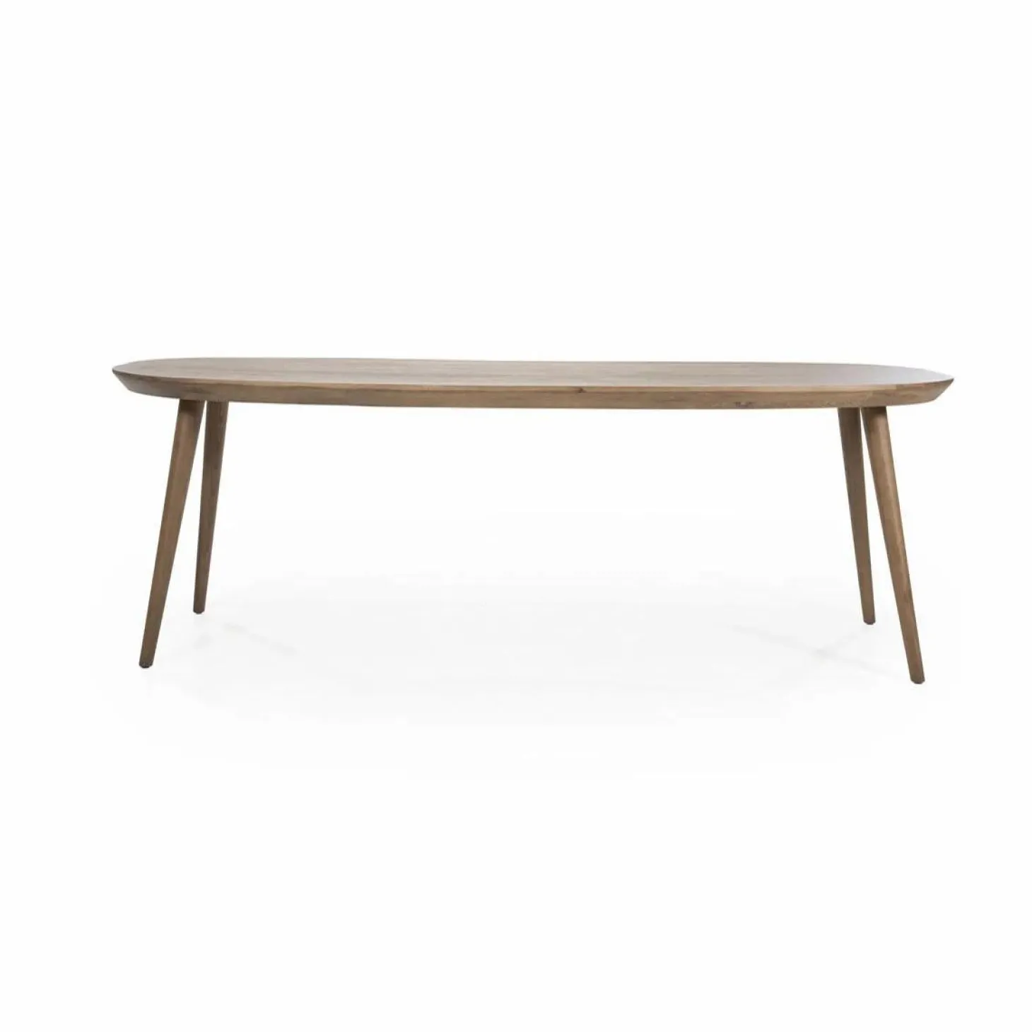 Deens Ovale Eettafel Elijah 260 x 100cm - kleur Bruin - Loft24.nl