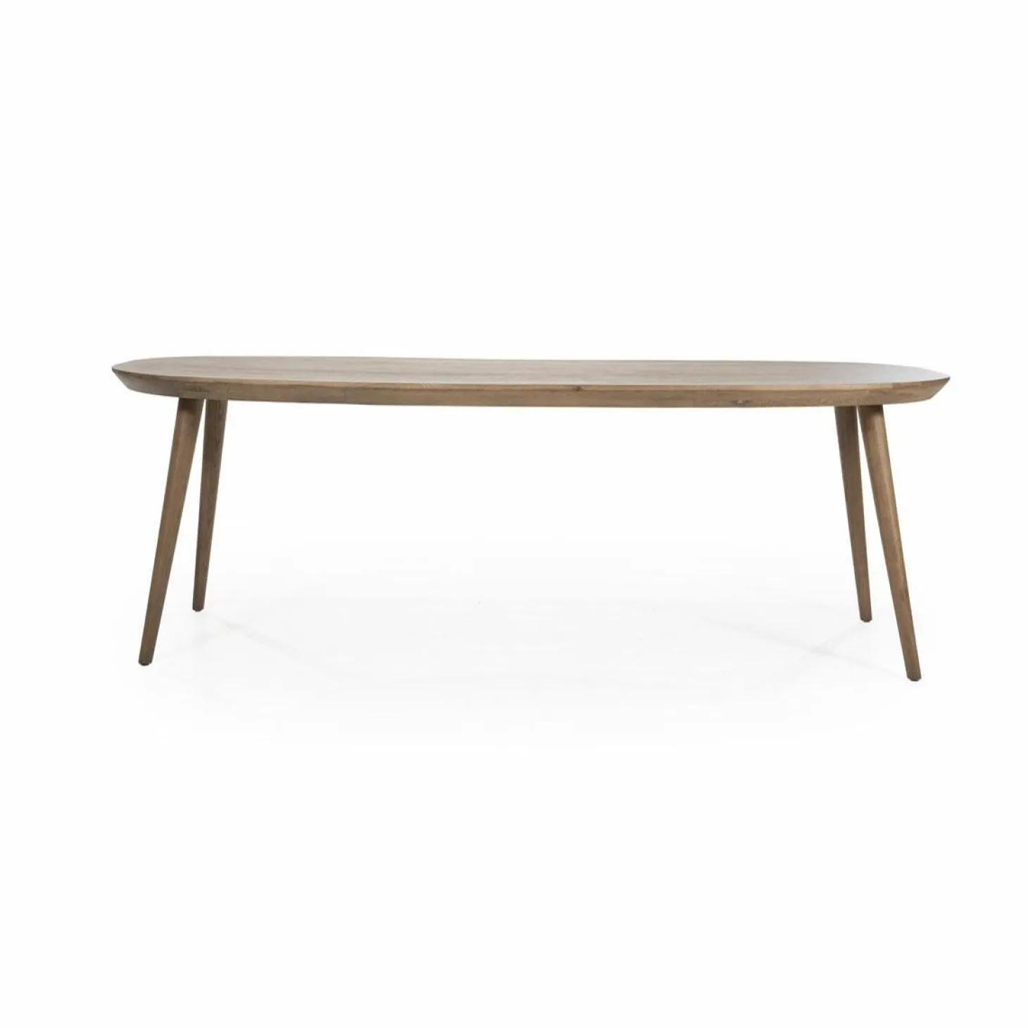 Deens Ovale Eettafel Elijah 260 x 100cm - kleur Bruin - Loft24.nl