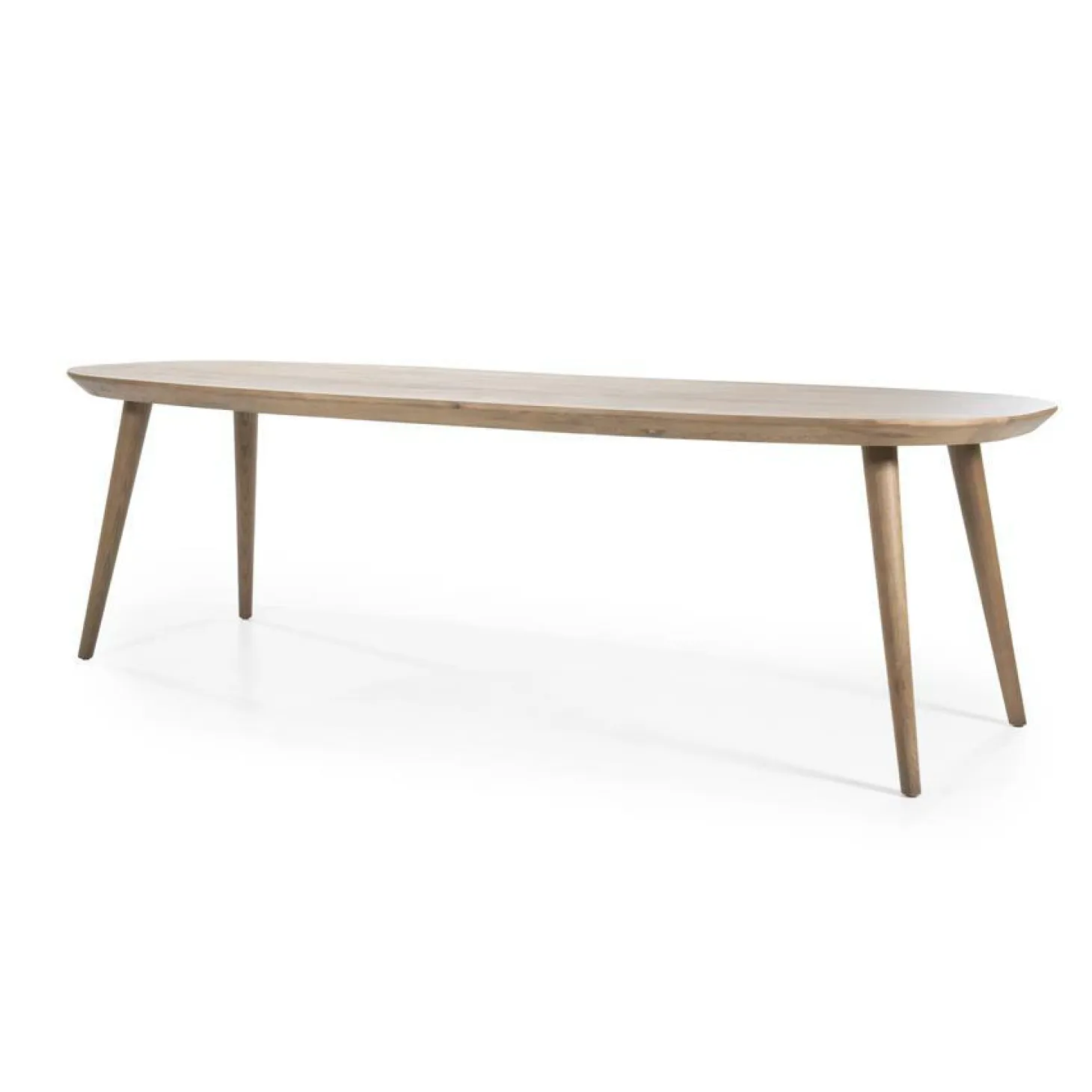 Deens Ovale Eettafel Elijah 260 x 100cm - kleur Bruin - Loft24.nl