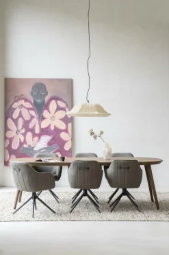 Deens Ovale Eettafel Elijah 260 x 100cm - kleur Bruin - Loft24.nl