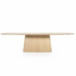 Deens Ovale Eettafel Nola Eikenhout 300 x 110 cm - Naturel - Loft24.nl
