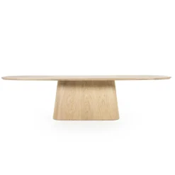 Deens Ovale Eettafel Nola Eikenhout 300 x 110 cm - Naturel - Loft24.nl