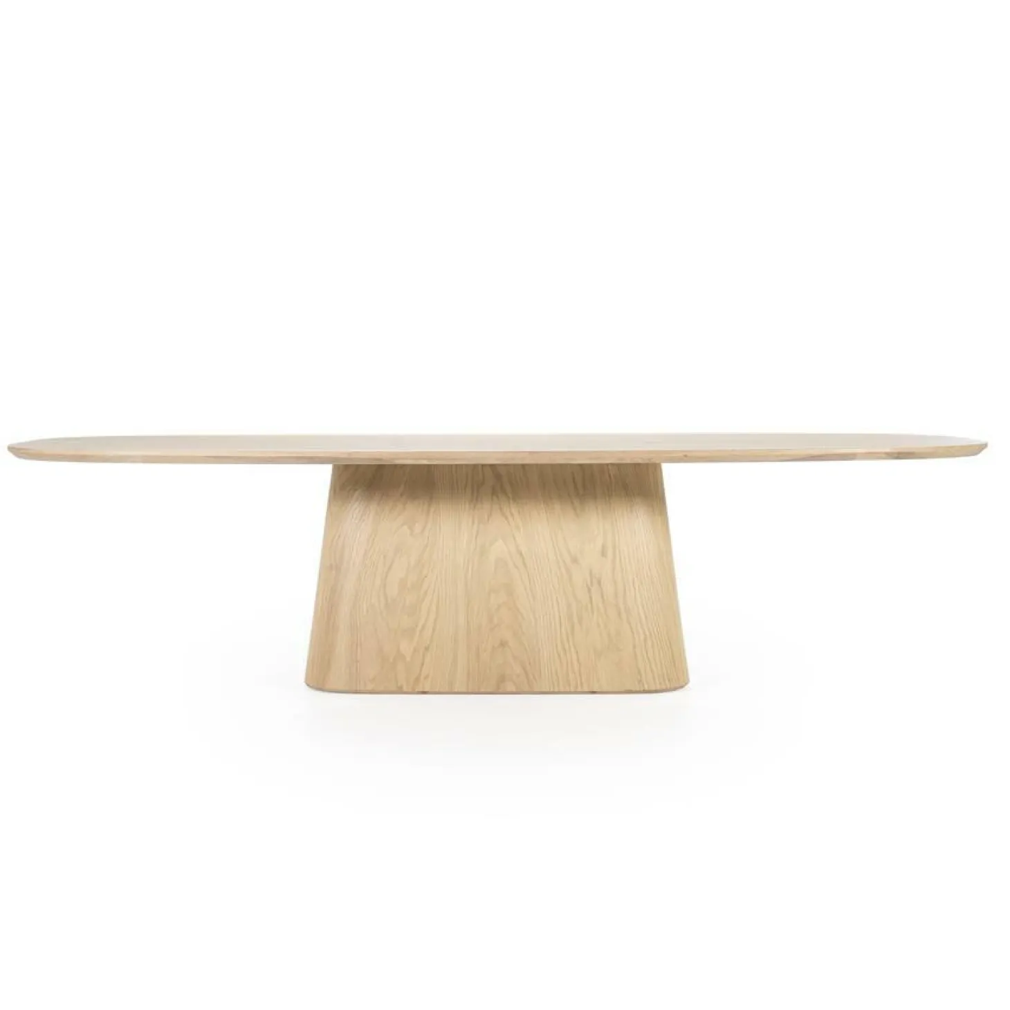Deens Ovale Eettafel Nola Eikenhout 300 x 110 cm - Naturel - Loft24.nl