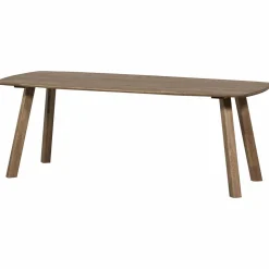 Deens Ovale Eettafel Tablo Eikenhout, Met Haarlem 4-standen poot - 180 cm - Cashmere Brown - Loft24.nl