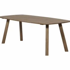 Deens Ovale Eettafel Tablo Eikenhout, Met Haarlem 4-standen poot - 180 cm - Cashmere Brown - Loft24.nl