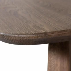 Deens Ovale Eettafel Tablo Eikenhout, Met Haarlem 4-standen poot - 220 cm - Cashmere Brown - Loft24.nl