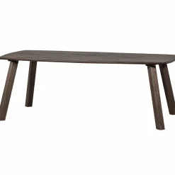 Deens Ovale Eettafel Tablo Eikenhout, Met Haarlem 4-standen poot - 220 cm - Mystic Brown - Loft24.nl