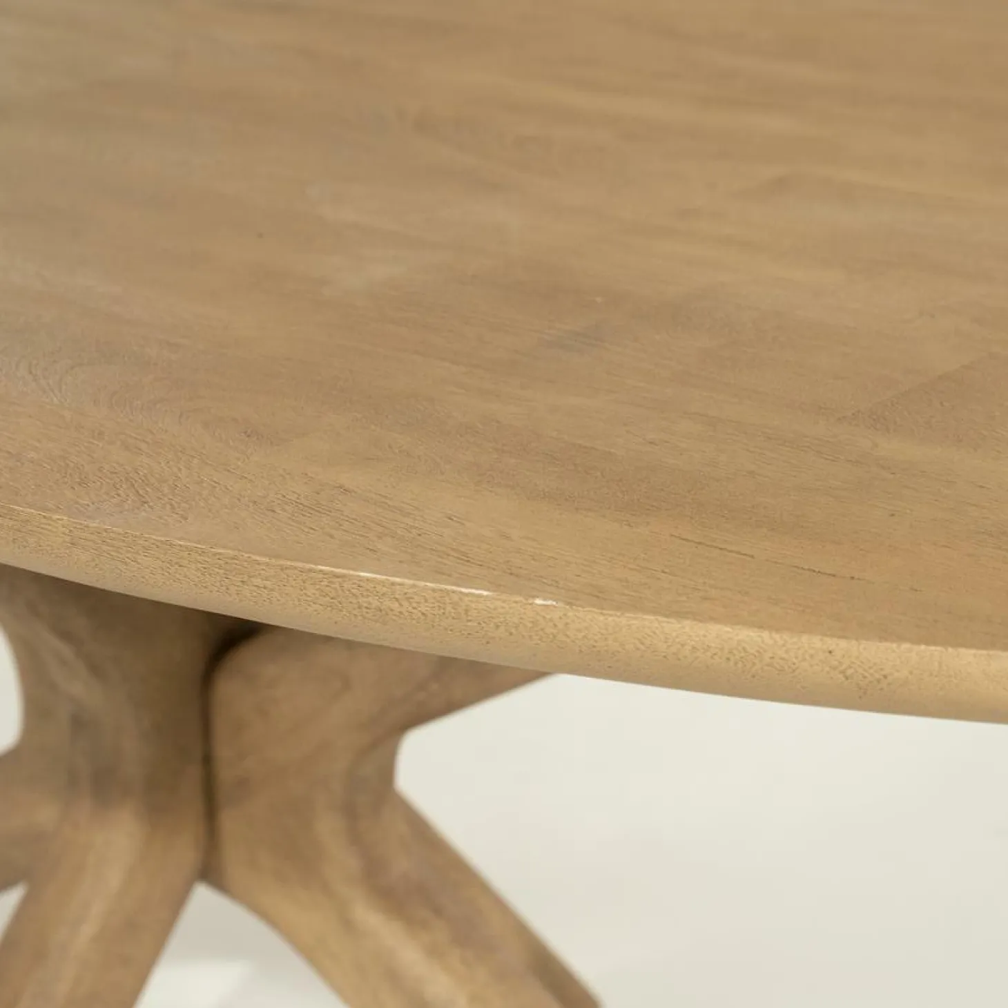 Deens Ovale Eettafel Tycho Mangohout 210 x 110 cm - Naturel - Loft24.nl