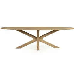 Deens Ovale Eettafel Tycho Mangohout 260 x 110 cm - Naturel - Loft24.nl