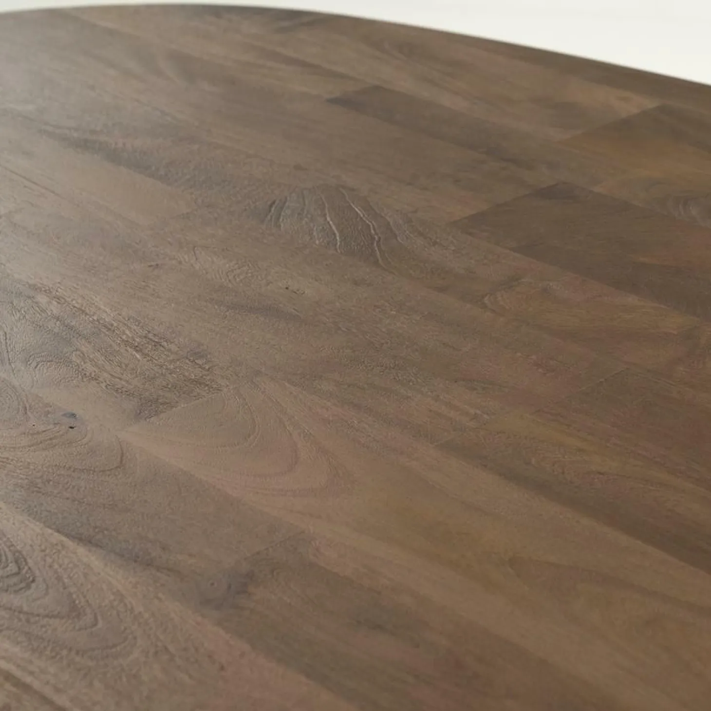 Deens Ovale Eettafel Tycho Mangohout 260 x 110 cm - Lichtbruin - Loft24.nl