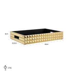 Dienblad Blane Croco Set van 2 stuks - Loft24.nl