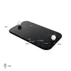 Dienblad Yaya kleur Zwart - Loft24.nl