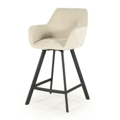 Draaibare Barkruk Bliss - Beige (zithoogte 69cm) - Loft24.nl