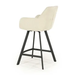 Draaibare Barkruk Bliss - Beige (zithoogte 69cm) - Loft24.nl