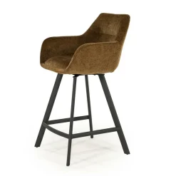 Draaibare Barkruk Bliss - Mosterd (zithoogte 69cm) - Loft24.nl