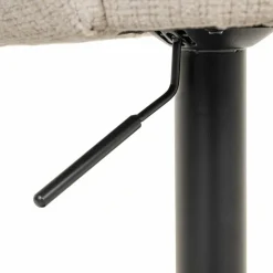 Draaibare Barstoel Nikki Chenille - Beige - Loft24.nl