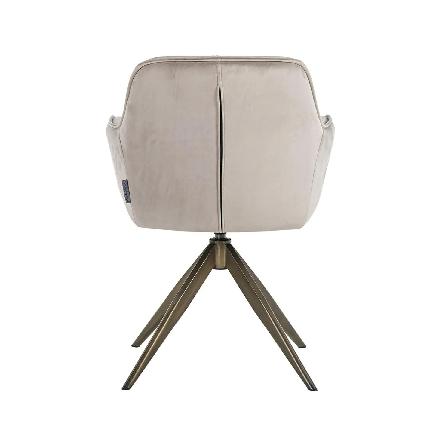 Draaibare Eetkamerstoel Aline Velvet kleur Khaki - Loft24.nl