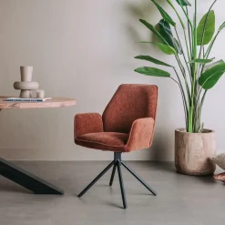 Draaibare Eetkamerstoel Amaro - Koper - Loft24.nl