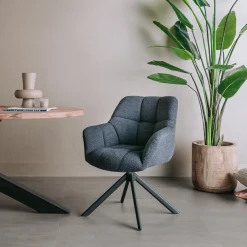 Draaibare Eetkamerstoel Alba - Indigo - Loft24.nl