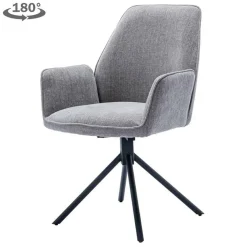 Draaibare Eetkamerstoel Amaro - Blauwgrijs - Loft24.nl